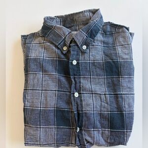 Steven Alan Men's Blue Plaid Shirt